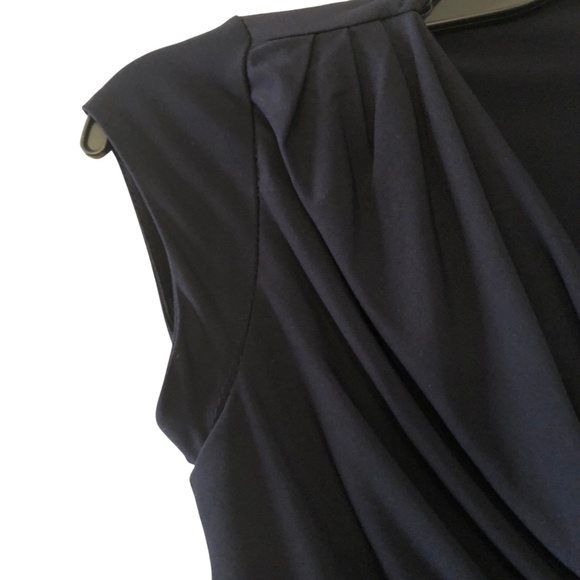 Navy blue work blouse - Picture 3 of 4